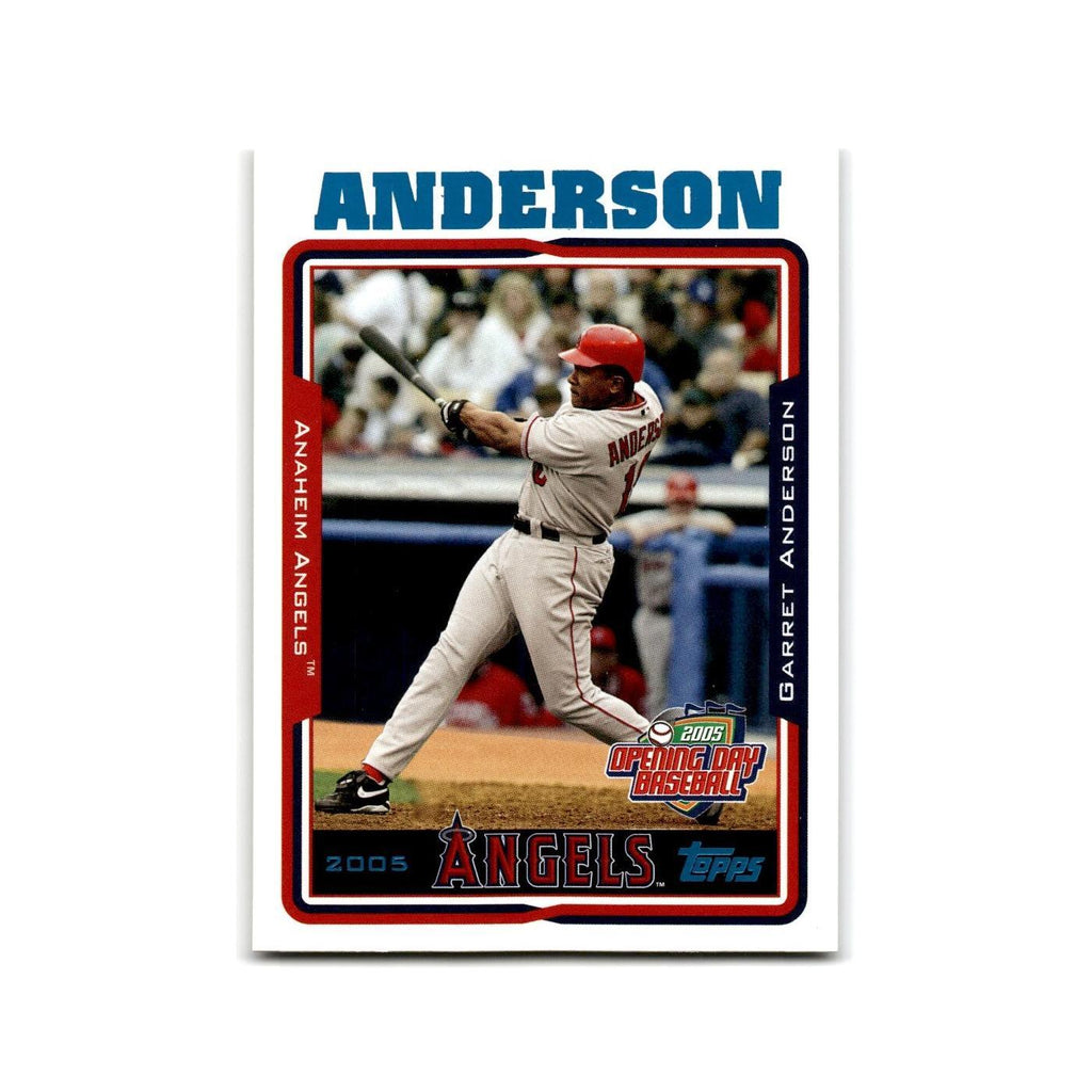 Garret Anderson Opening Day 2005 Topps #68 Anaheim Angels Baseball Card NM