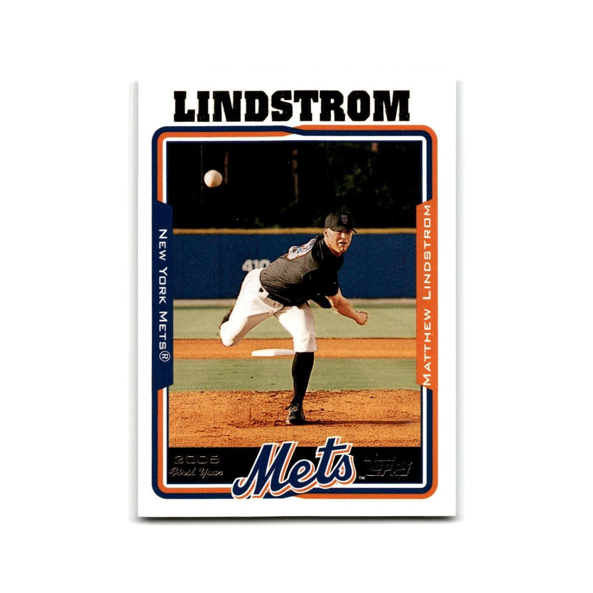 Matt Lindstrom Rookie 2005 Topps #309 New York Mets Baseball Card NM