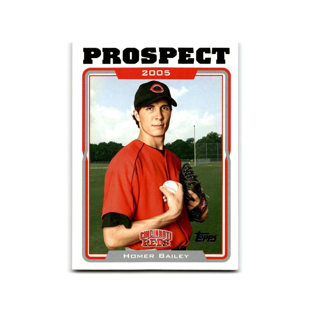 Homer Bailey Rookie 2005 Topps #UH91 Cincinnati Reds Baseball Card NM