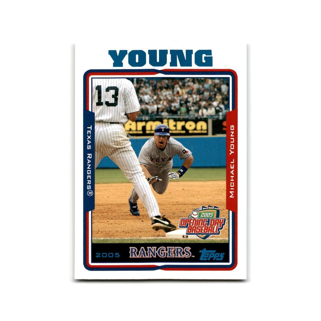 Michael Young Opening Day 2005 Topps #64 Texas Rangers Baseball Card NM