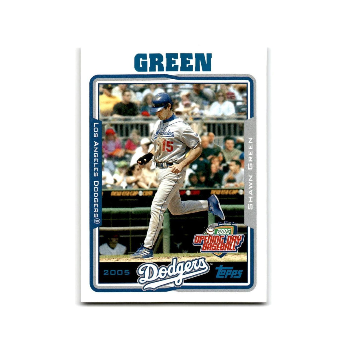Shawn Green Opening Day 2005 Topps #142 Los Angeles Dodgers Baseball Card NM