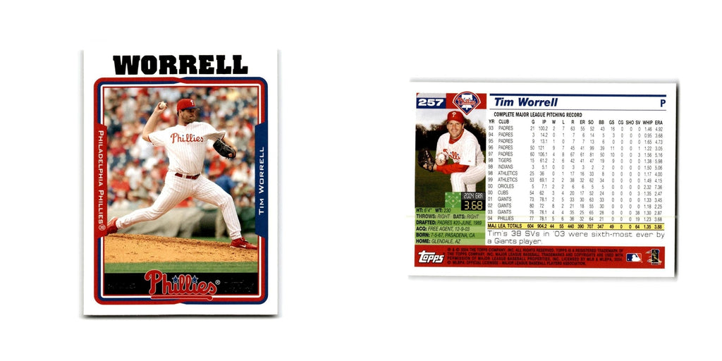 Tim Worrell 2005 Topps #257 Philadelphia Phillies Baseball Card NM