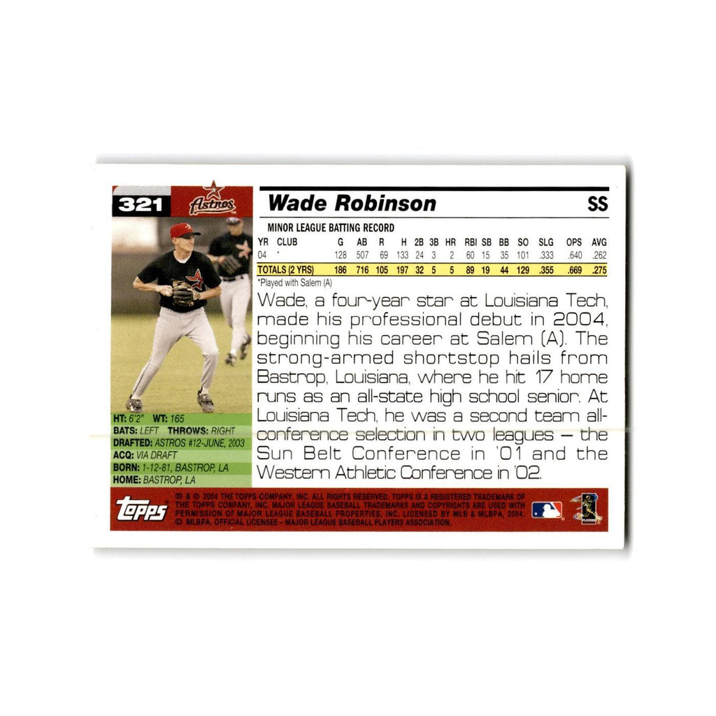 Wade Robinson Rookie 2005 Topps #321 Houston Astros Baseball Card NM