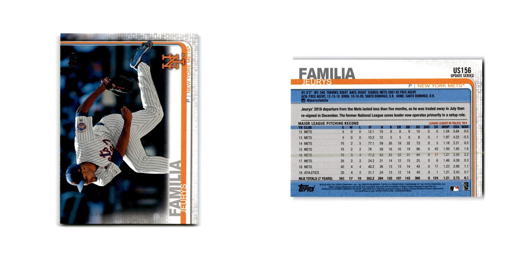 Jeurys Familia 2019 Topps #US156 New York Mets Baseball Card NM