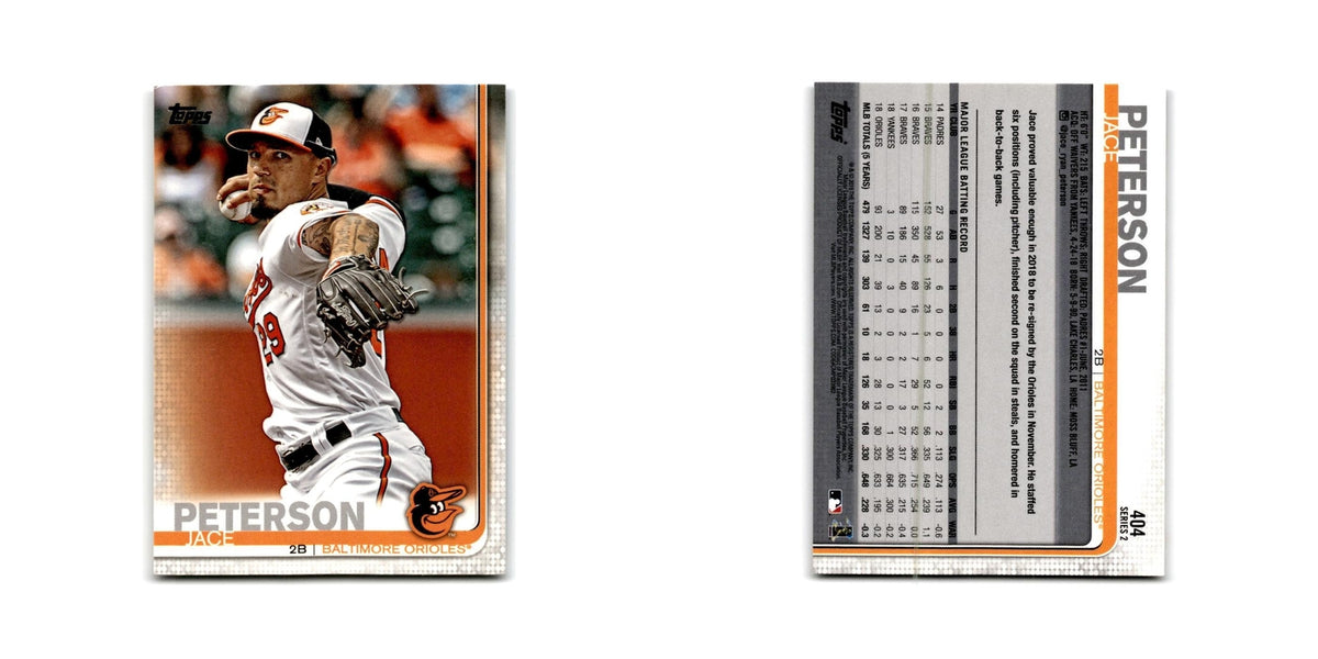 Jace Peterson 2019 Topps #404 Baltimore Orioles Baseball Card NM
