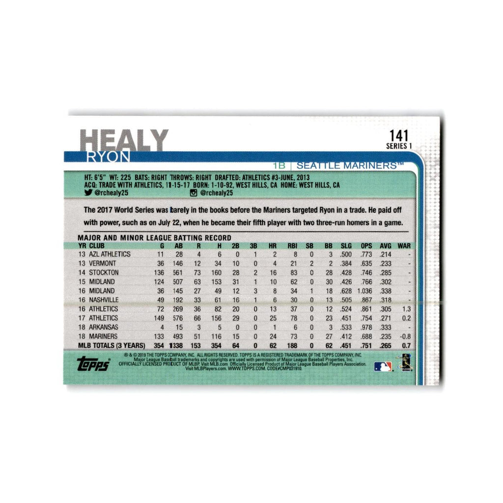 Ryon Healy 2019 Topps #141 Seattle Mariners Baseball Card NM