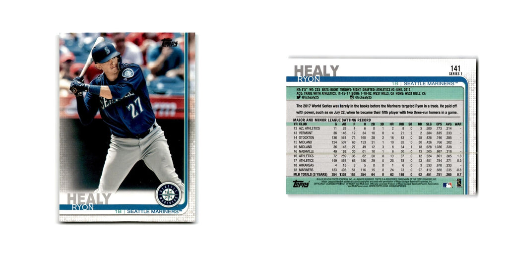 Ryon Healy 2019 Topps #141 Seattle Mariners Baseball Card NM