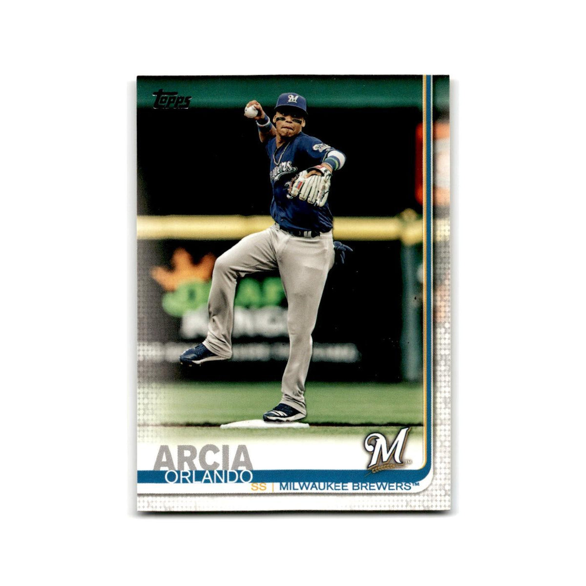 Orlando Arcia 2019 Topps #272 Milwaukee Brewers Baseball Card NM
