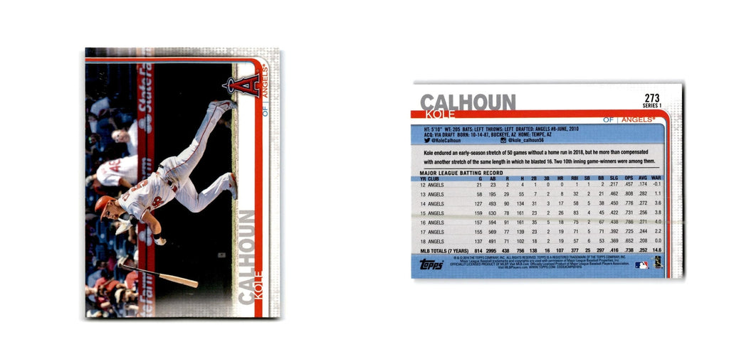 Kole Calhoun 2019 Topps #273 Los Angeles Angels Baseball Card NM