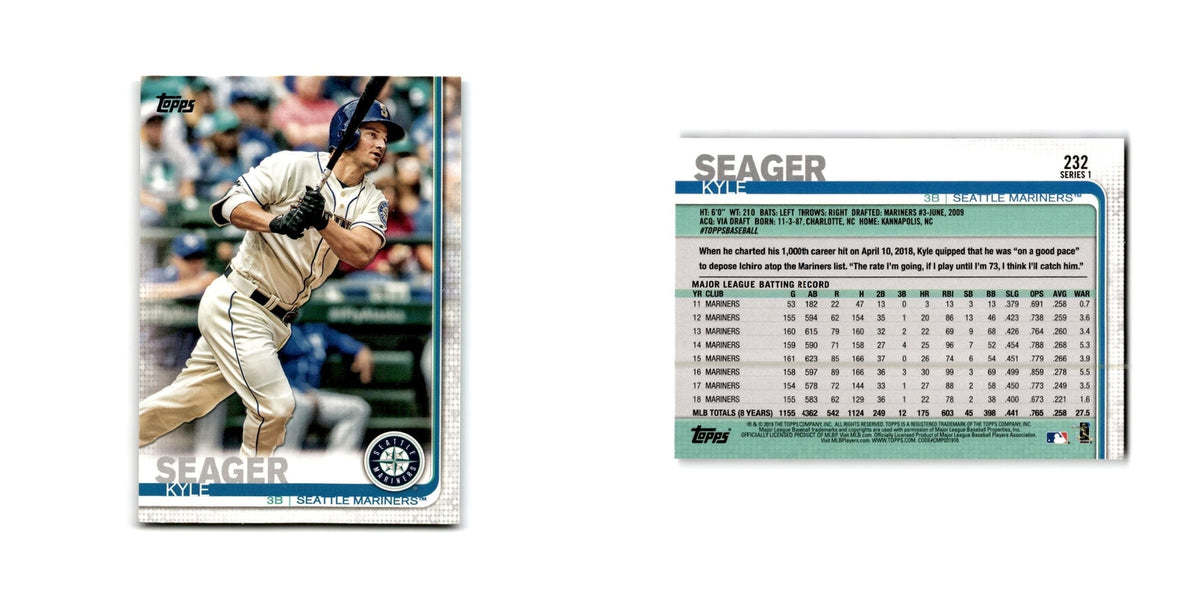 Kyle Seager 2019 Topps #232 Seattle Mariners Baseball Card NM