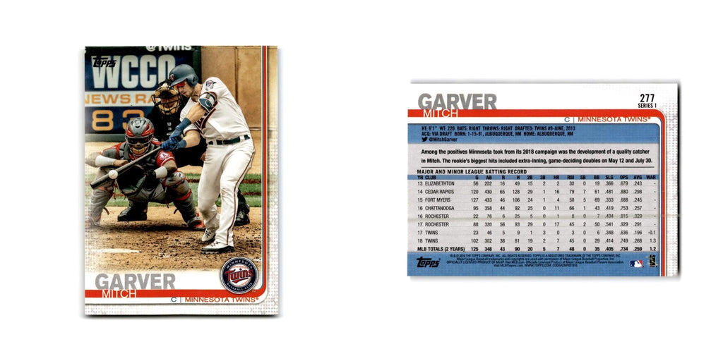Mitch Garver 2019 Topps #277 Minnesota Twins Baseball Card NM