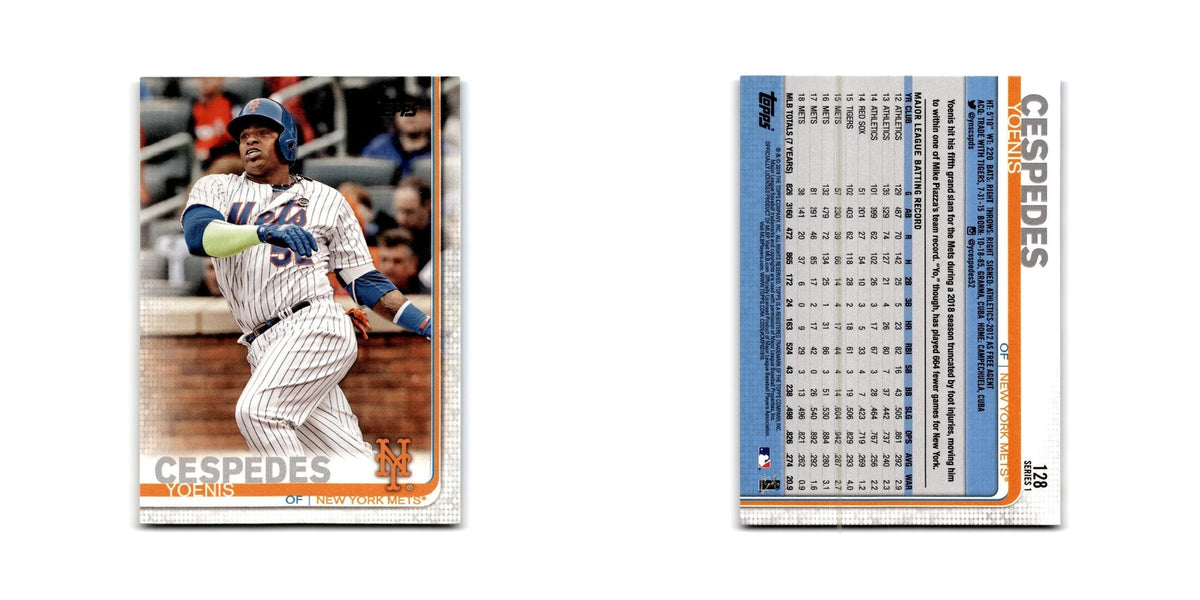 Yoenis Cespedes 2019 Topps #128 New York Mets Baseball Card NM