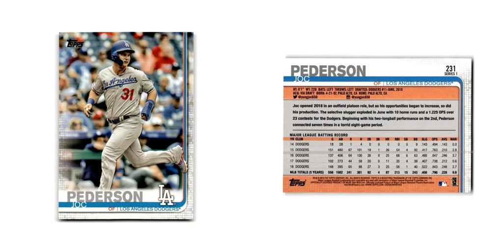 Joc Pederson 2019 Topps #231 Los Angeles Dodgers Baseball Card NM