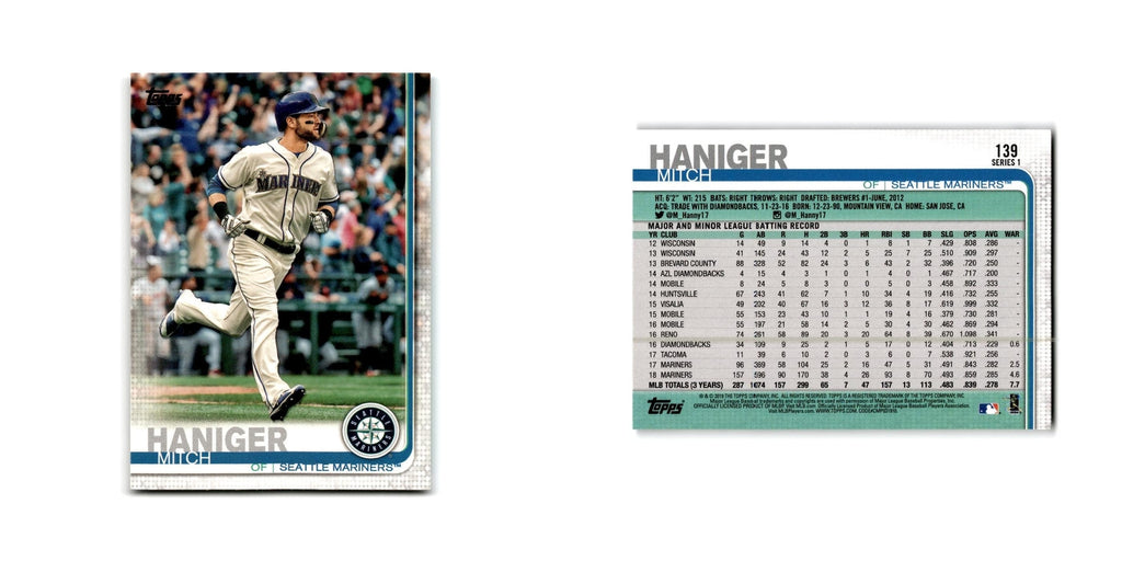 Mitch Haniger 2019 Topps #139 Seattle Mariners Baseball Card NM
