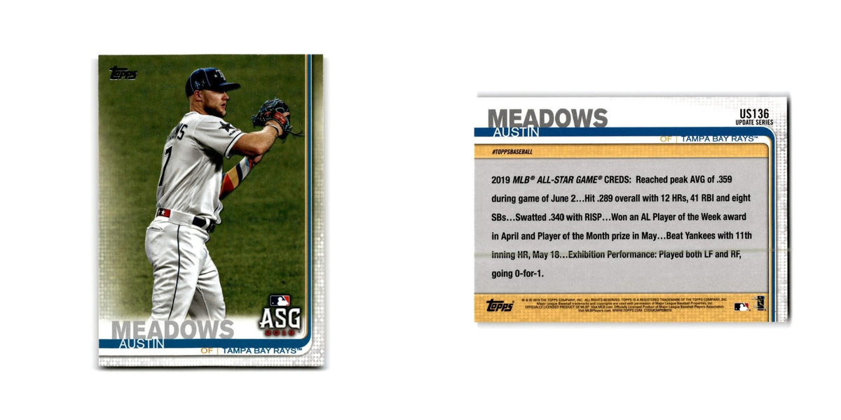 Austin Meadows 2019 Topps #US136 Tampa Bay Rays Baseball Card NM