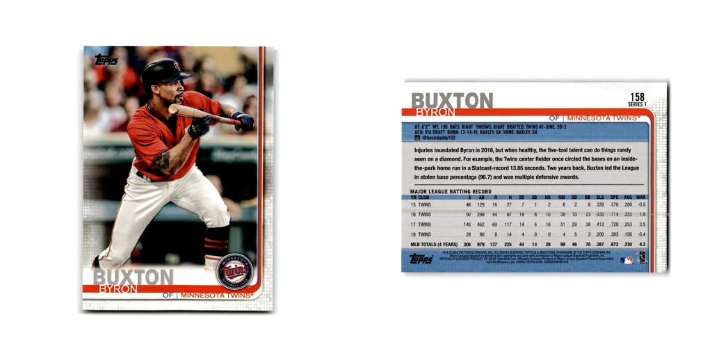 Byron Buxton 2019 Topps #158 Minnesota Twins Baseball Card NM