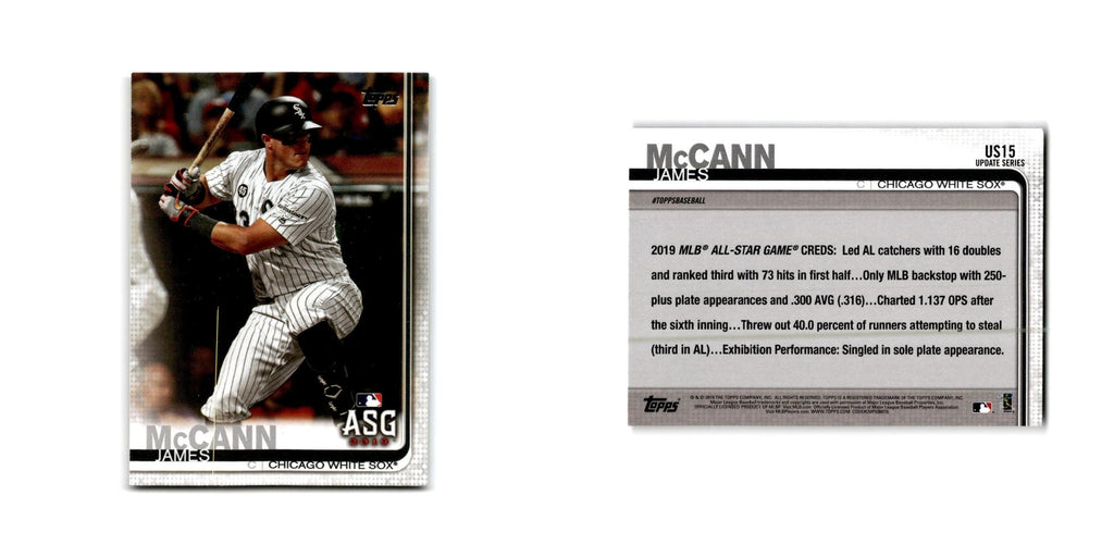 James McCann 2019 Topps #US15 Chicago White Sox Baseball Card NM