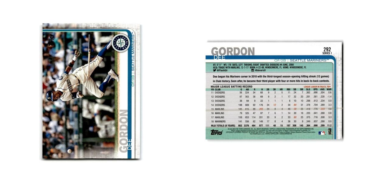 Dee Gordon 2019 Topps #292 Seattle Mariners Baseball Card NM
