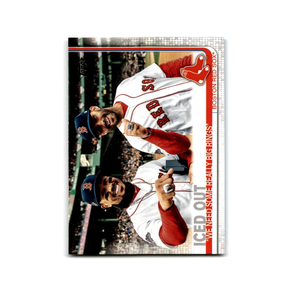 Mookie Betts J.D. Martinez 2019 Topps #US246 Boston Red Sox Baseball Card NM