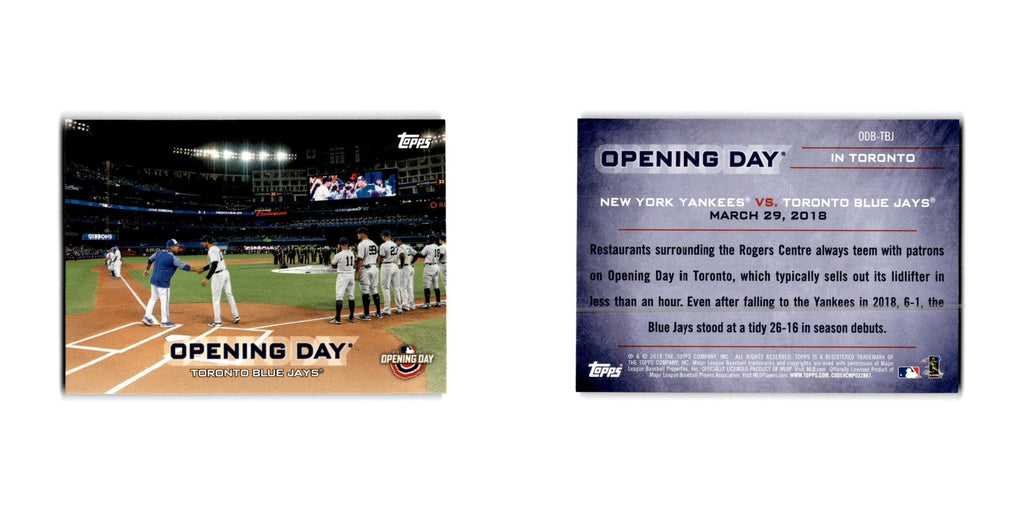 Toronto Blue Jays Opening Day 2019 Topps #ODB-TBJ Toronto Blue Jays NM