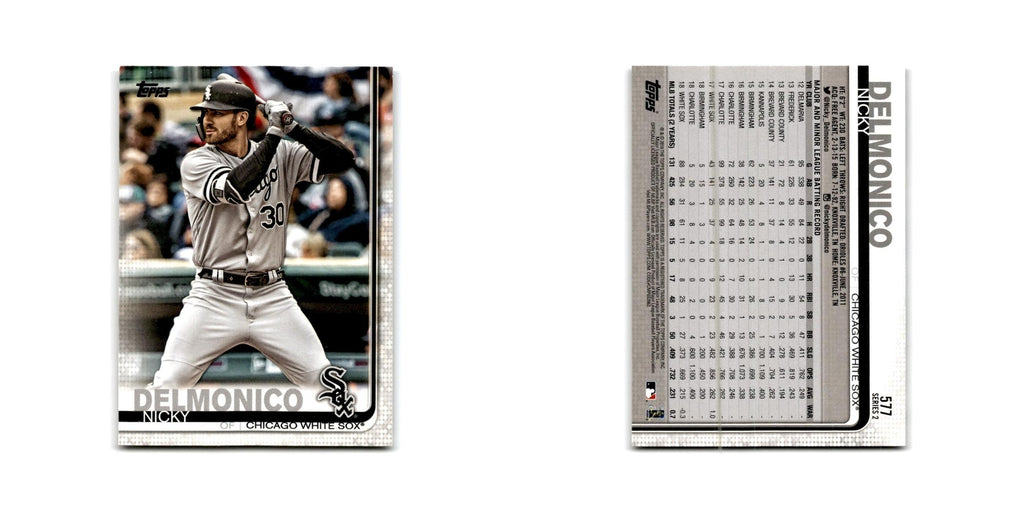 Nicky Delmonico 2019 Topps #577 Chicago White Sox Baseball Card NM