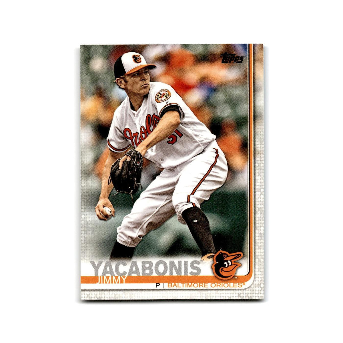 Jimmy Yacabonis 2019 Topps #575 Baltimore Orioles Baseball Card NM