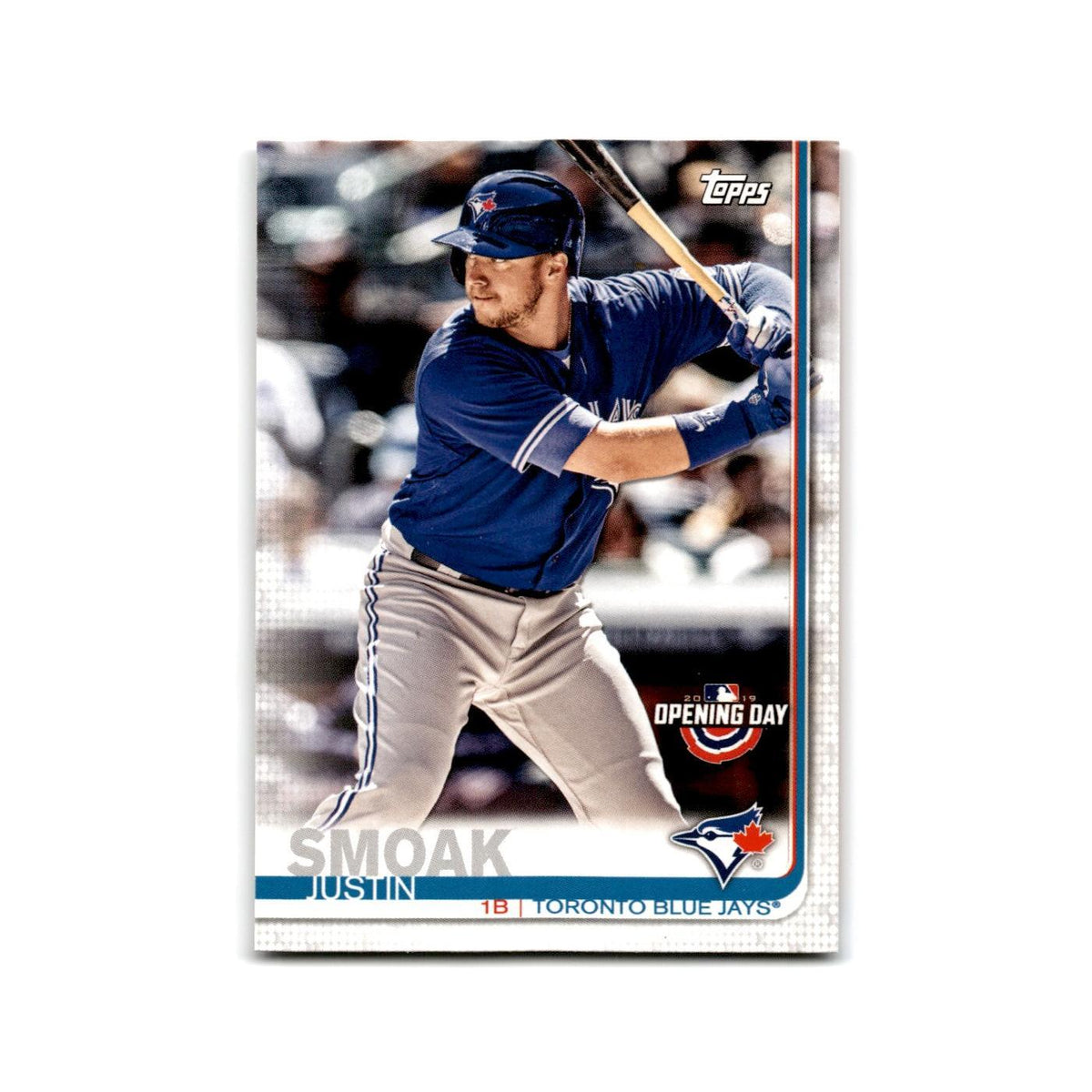 Justin Smoak Opening Day 2019 Topps #129 Toronto Blue Jays Baseball Card NM