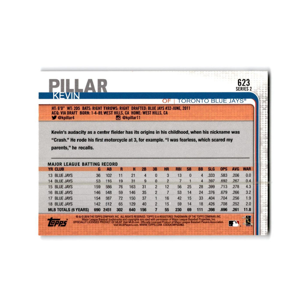 Kevin Pillar 2019 Topps #623 Toronto Blue Jays Baseball Card NM