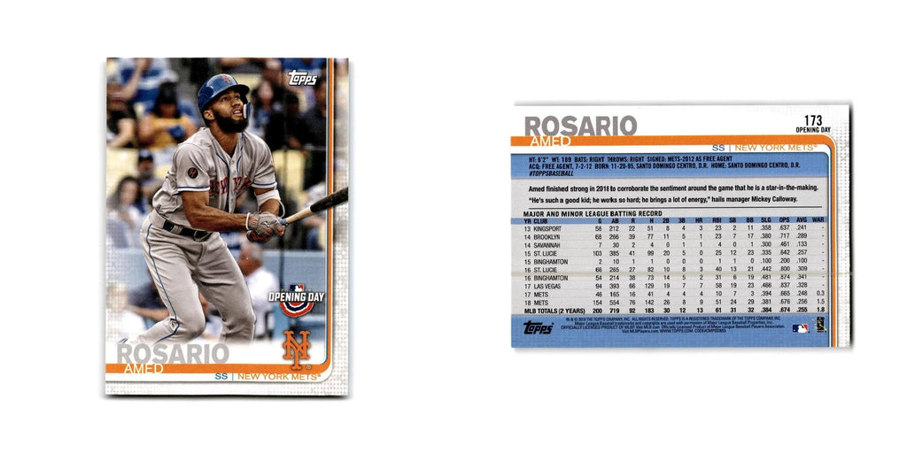 Amed Rosario Opening Day 2019 Topps #173 New York Mets Baseball Card NM