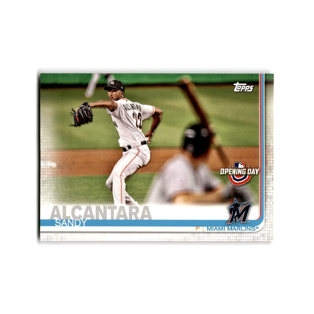 Sandy Alcantara Opening Day 2019 Topps #17 Miami Marlins Baseball Card NM