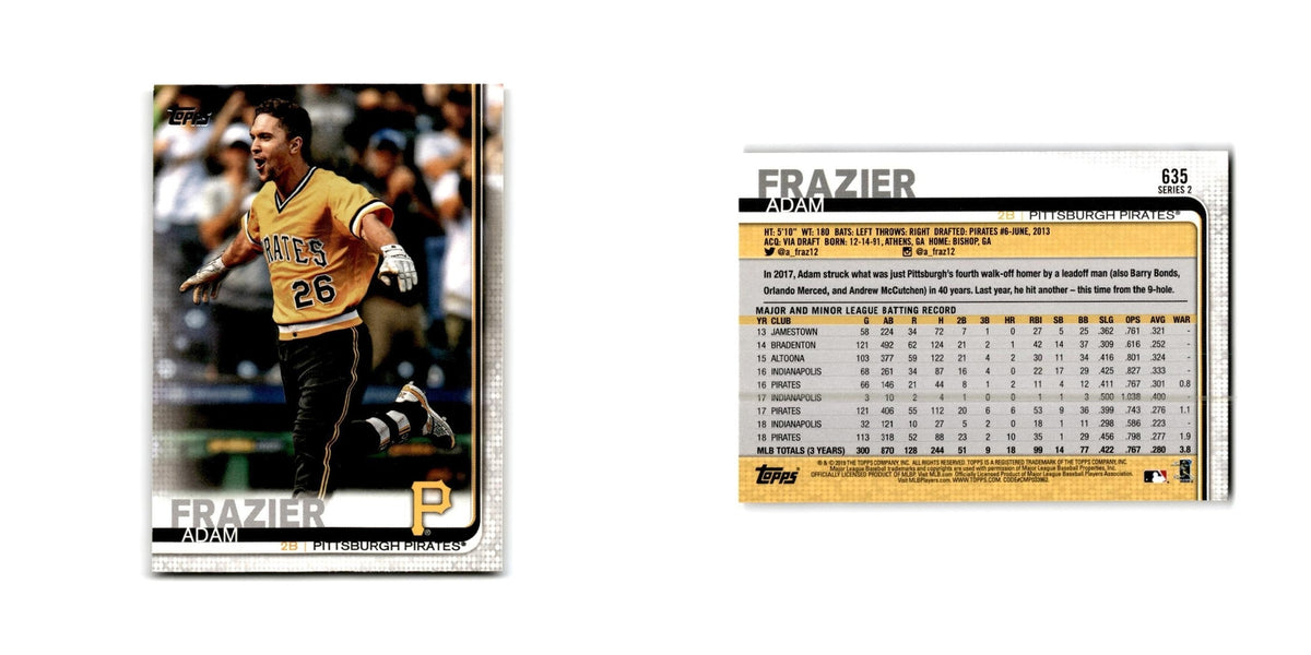 Adam Frazier 2019 Topps #635 Pittsburgh Pirates Baseball Card NM