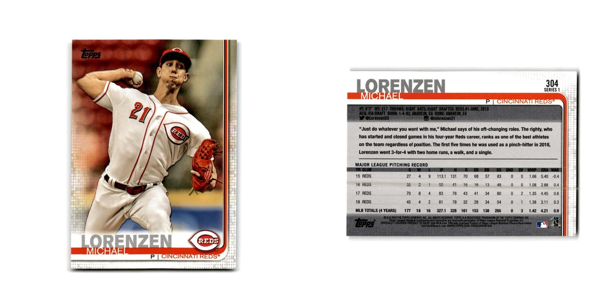 Michael Lorenzen 2019 Topps #304 Cincinnati Reds Baseball Card NM