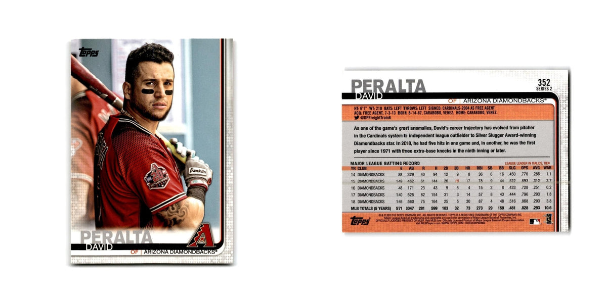 David Peralta 2019 Topps #352 Arizona Diamondbacks Baseball Card NM