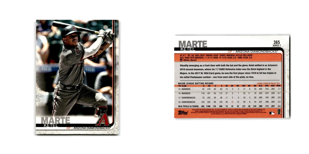 Ketel Marte 2019 Topps #365 Arizona Diamondbacks Baseball Card NM
