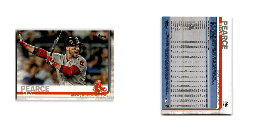 Steve Pearce 2019 Topps #694 Boston Red Sox Baseball Card NM