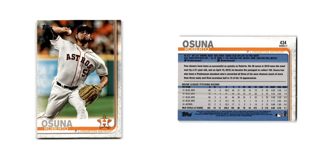 Roberto Osuna 2019 Topps #434 Houston Astros Baseball Card NM