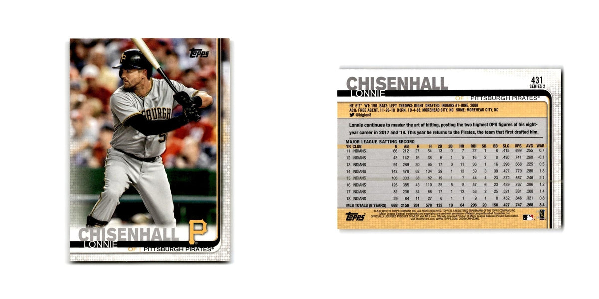 Lonnie Chisenhall 2019 Topps #431 Pittsburgh Pirates Baseball Card NM