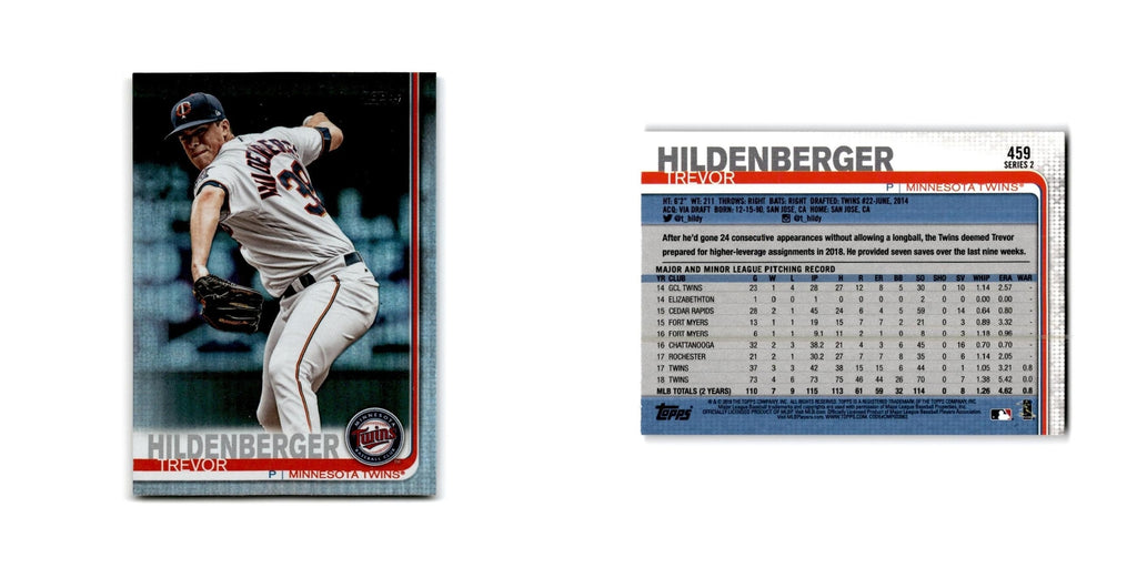 Trevor Hildenberger 2019 Topps #459 Minnesota Twins Baseball Card NM