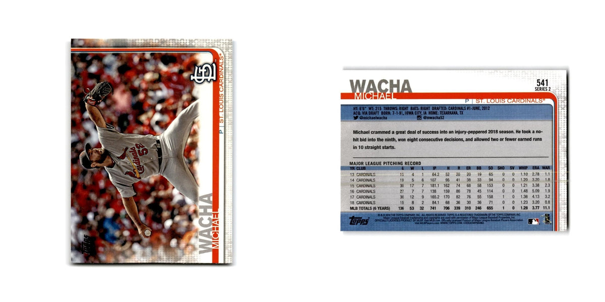 Michael Wacha 2019 Topps #541 St. Louis Cardinals Baseball Card NM