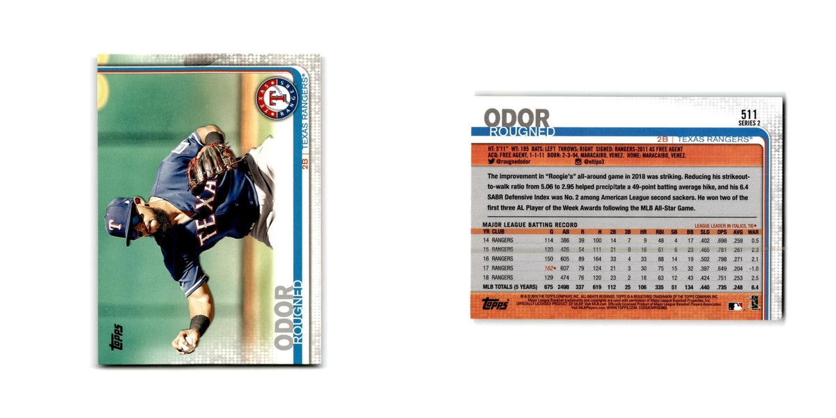 Rougned Odor 2019 Topps #511 Texas Rangers Baseball Card NM