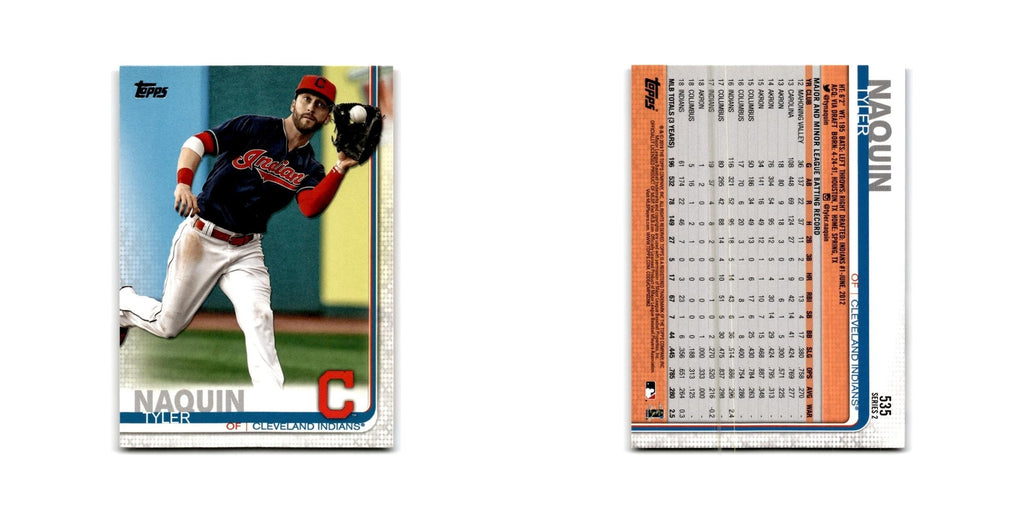 Tyler Naquin 2019 Topps #535 Cleveland Indians Baseball Card NM