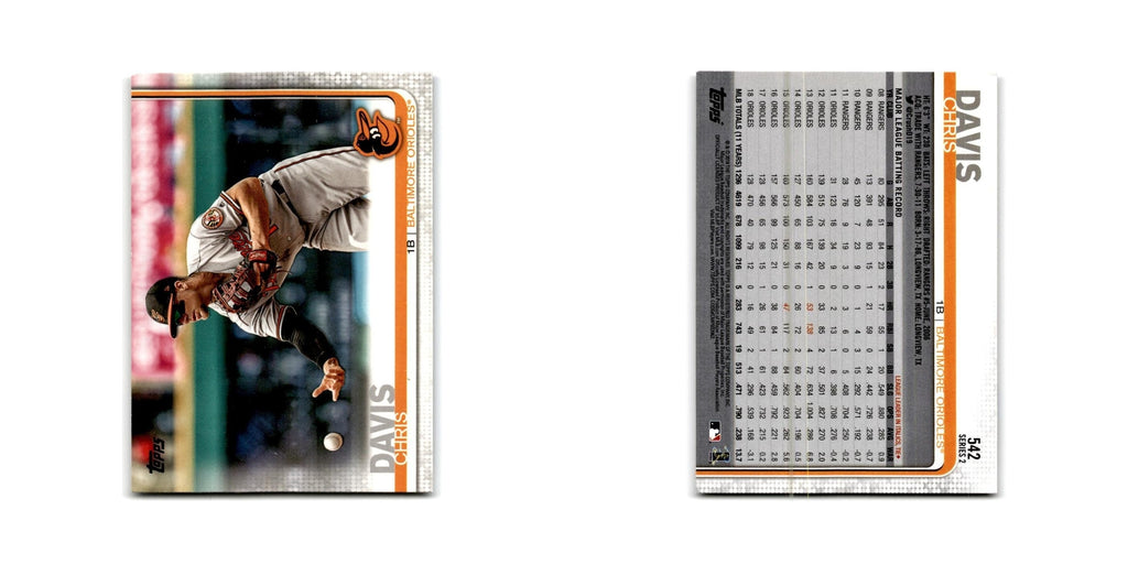 Chris Davis 2019 Topps #542 Baltimore Orioles Baseball Card NM