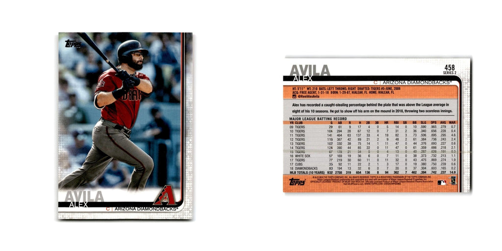 Alex Avila 2019 Topps #458 Arizona Diamondbacks Baseball Card NM
