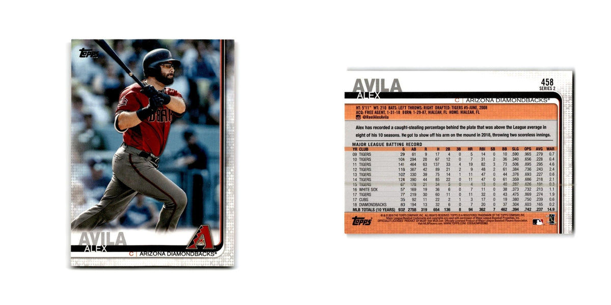 Alex Avila 2019 Topps #458 Arizona Diamondbacks Baseball Card NM