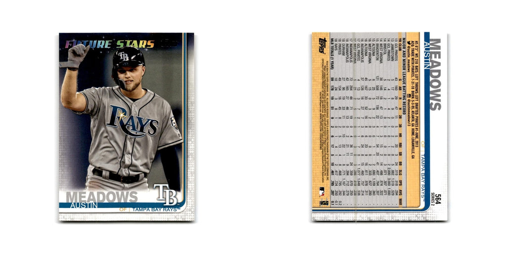 Austin Meadows 2019 Topps #564A Tampa Bay Rays Baseball Card NM