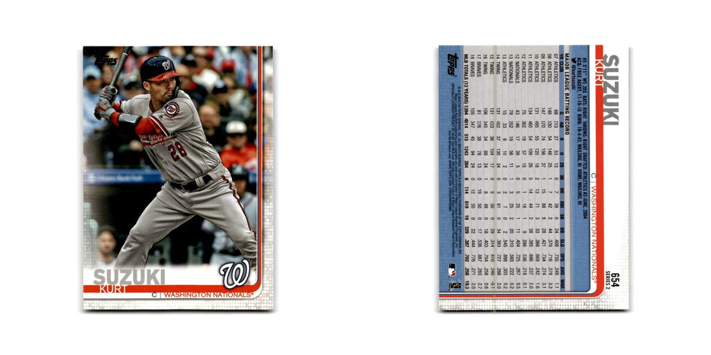 Kurt Suzuki 2019 Topps #654 Washington Nationals Baseball Card NM