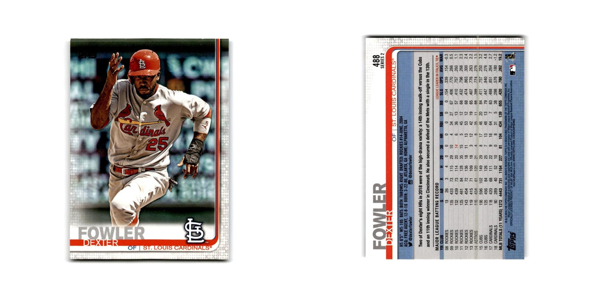 Dexter Fowler 2019 Topps #488 St. Louis Cardinals Baseball Card NM
