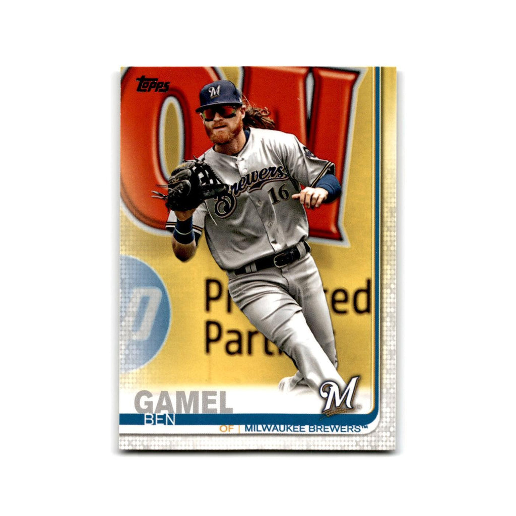Ben Gamel 2019 Topps #506 Milwaukee Brewers Baseball Card NM