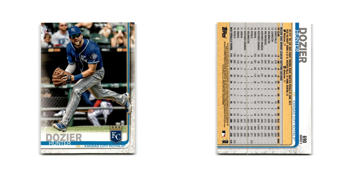 Hunter Dozier 2019 Topps #690 Kansas City Royals Baseball Card NM