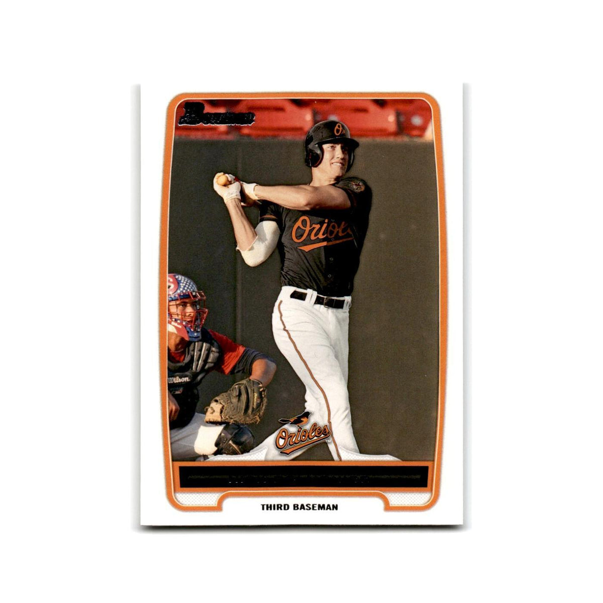 Nick Delmonico 2012 Bowman Prospects #BP92 Baltimore Orioles Baseball Card NM